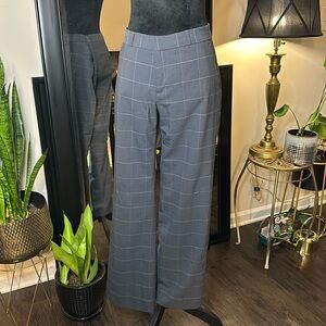 Wool boot cut trousers